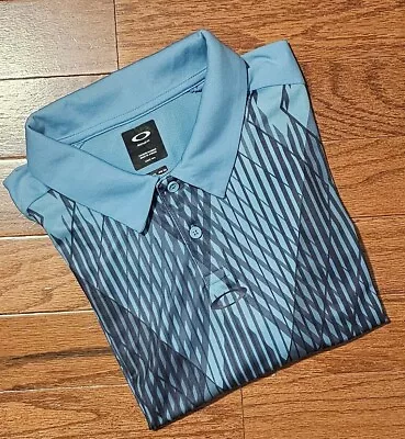 Oakley Men's Size XXL Polo Shirt Golf Travel Leisurewear Geometric Print • $23.99