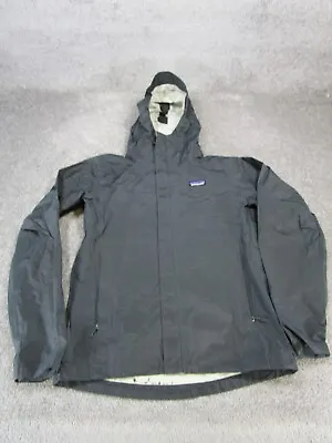 Patagonia Jacket Mens Small Torrentshell Rain Coat Black • $74.99