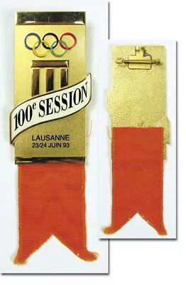 Olympic Games 1994 Session I.O.C.Lausanne 1993 Participant Badge • $96.95