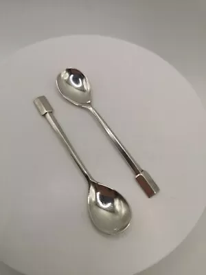 Sterling Silver 925 Pair Of Salt & Pepper Spoons D&S 1946 Birmingham  • £59