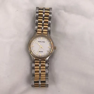 £54.95 • Buy Used Solvil & Titus Quartz Analogue Ladies Watch Stainless Steel And Gold-Effect