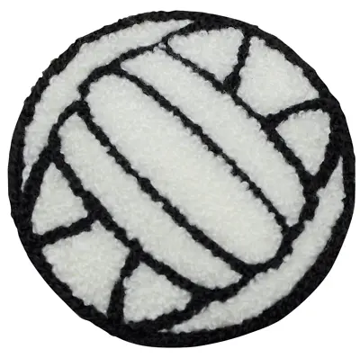 Chenille Volleyball Applique Patch - Sports Ball Athletic Badge 2.25  (Iron On) • $3.75