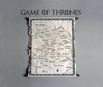 Iron Islands Map Game Of Thrones Westeros Map Essos Map A Song Of Ice And Fire • $32.99