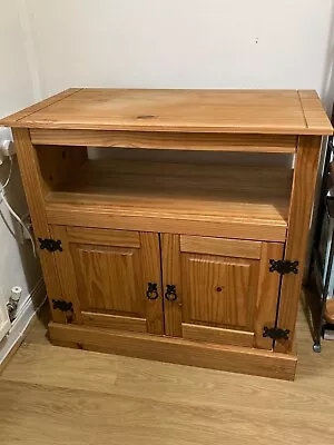 Corona TV Unit Media Cabinet Stand 2 Door Solid Pine By Mercers Furniture • £30