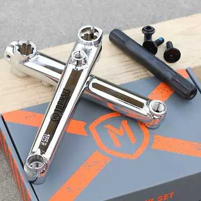 Mission Bmx Transit Bicycle Cranks Brushed Chrome • $69.95