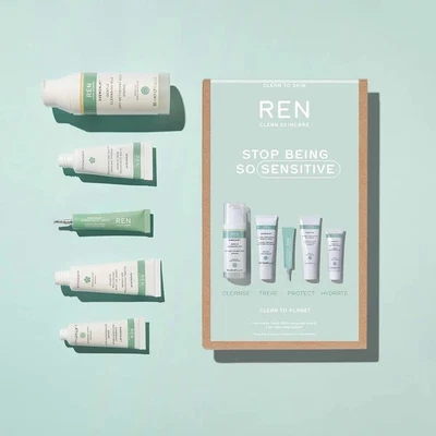 £10 • Buy REN Clean Skincare Face Evercalm Stop Being So Sensitive! Kit 5 Piece Gift Set