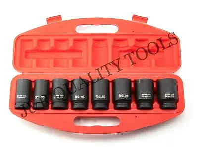 9 Pc 3/4  Drive Dr Black Air Impact Sae Size Sized Deep Socket Tool Set • $69.95