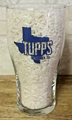 TUPPS Brewery Craft Beer Pint Glass TEXAS Logo Pint Glass ~ McKinney TX • $18.95