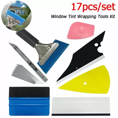 17pcs Window Tinting Tools Kit Auto Car Vinyl Wrap Application Tint Film TUCK • $10.99