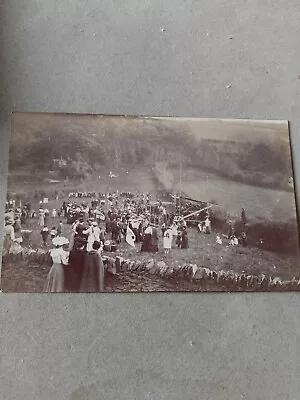 Postcard Edwardian Social History Crowd At Event North Devon 1910 RP Original  • £4.99