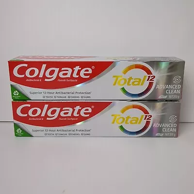 2x Colgate Total Advanced Clean Superior Toothpaste 200g Antibacterial Fluoride • $29.95