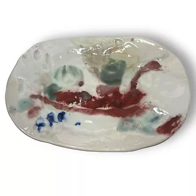 70s Ann Adair Studio Pottery Ceramic Centerpiece Platter (Wife Of Peter Voulkos) • $699.99
