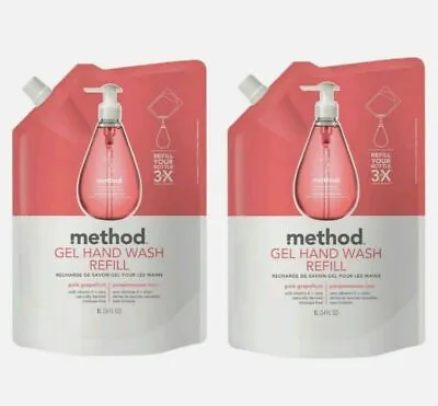2 Pack Method Hand Soap Gel Wash Refill Pink Grapefruit (34 Oz) Each  • $14.99