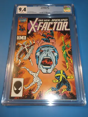 X-Factor #6 Bronze Age 1st Apocalypse Key CGC 9.4 NM Beauty Wow X-men • $109.68