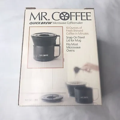 Vintage Mr. Coffee Quick Brew QB1 Microwave Coffeemaker - Made In USA - NOS • $9.97