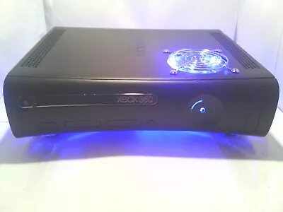 XBOX 360 CONSOLE With EXTRA COOLING FAN & LED LIGHT EFFECT & Controller & Cables • £292.22