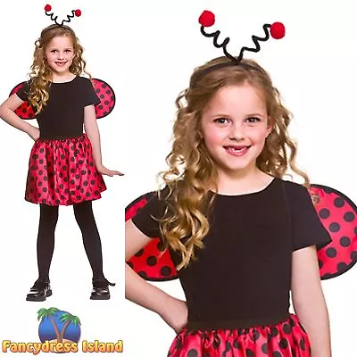 Wicked Ladybird Ladybug Set Kids Childs Fancy Dress Costume • £8.19