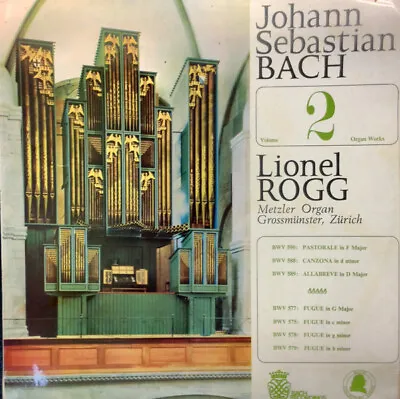 Johann Sebastian Bach Lionel Rogg - Organ Works Volume 2 (LP Album) • £12.49