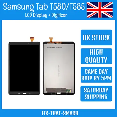 Samsung Galaxy Tab A SM-T580/T585 LCD Screen Display Touch Digitizer Black/White • £42.49