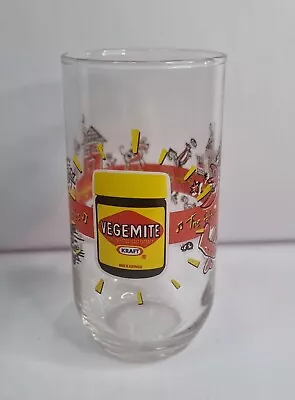 Vintage Vegemite Jar Drinking Glass Collectable Australian Glass Kraft Oz  • $20.10