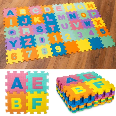 £11.99 • Buy 40pcs Soft EVA Foam Baby Children Kids Play Mat Alphabet Number Puzzle Jigsaw