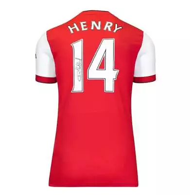 Thierry Henry Back Signed Arsenal 2021-22 Home Shirt Autograph Jersey • £405.99