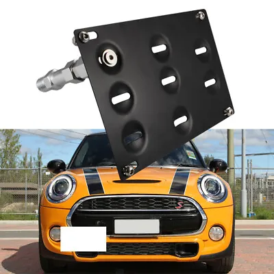 Tow Eye Hook License Plate Mount Bracket For 2014-up Mini Cooper R60 R61 F55 F56 • $20.49