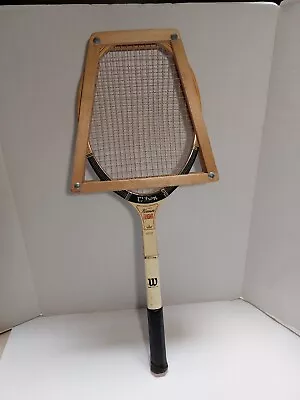 WILSON Jack Kramer “FLIGHT” Wooden Tennis Racket  1960's With Stretcher  Vintage • $13