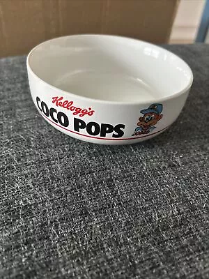 Vintage Kelloggs Cereal Coco Pops Monkey Nostalgic Breakfast Bowl 1980s 1987 • £5