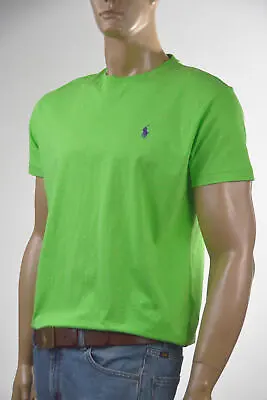 Polo Ralph Lauren Lime Green Short Sleeve Classic Crewneck Tee- T Shirt -NWT • $22.48