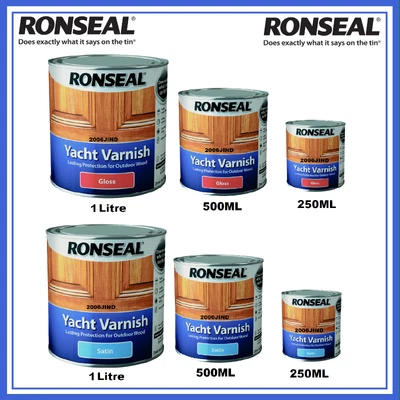 £26.99 • Buy Ronseal Yacht Varnish  Exterior Long Lasting - ALL SIZES
