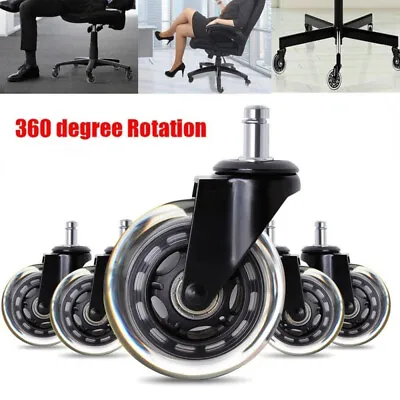 $25.69 • Buy 5X Universal Office Desk Chair Wheel Swivel Caster Furniture Replacement Roller