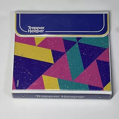 Trapper Keeper Mead Retro 80’s Design Binder Notebook Portfolio Folder • $16