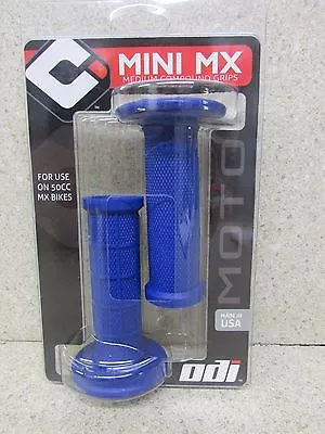 New Odi Blue Mini Mx Grips Yamaha Pw50 Ttr50 Ttr50e All Years Yam Ttr Pw 50 • $16.95