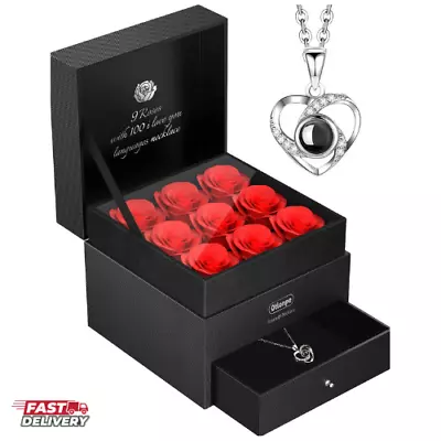 Gift For Women Wife Girlfriend From Husband Women’s Day Roses Gifts For Her New • $23.99