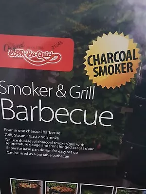 Bar-Be-Quick Smoker & Grill Barbecue Charcoal Smoker Camping Caravan Garden BNIB • £44.99