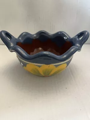 Mexican Pottery  Salsa  Dip Bowl Hand Painted • $15.99