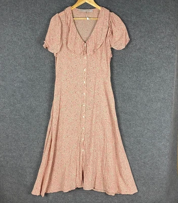 $249.95 • Buy Christy Dawn Dress Womens Extra Large Pink Cottagecore Spell Boho Tea Ladies
