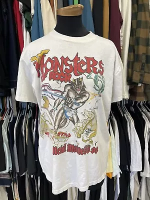 Super Rare Vintage Van Halen 1988 Monsters Of Rock Tour T Shirt Adult XL • $100