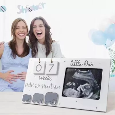 Sonogram Ultrasound Baby Pregnancy Scan Photo Frame With Countdown Calendar • £11.79