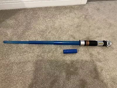 Hasbro Star Wars Electronic Lightsaber Blue Obi-wan Kenobi Blade Builders 2015 • $29.09