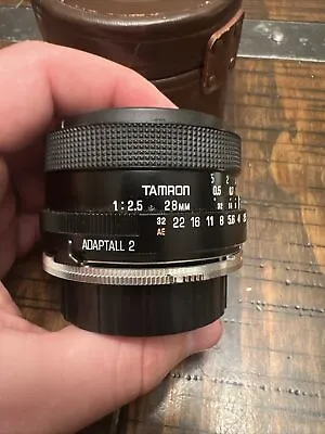 Tamron 28mm F2.5 For Nikon Adaptall 2 With Case  Free Shipping • $49.99