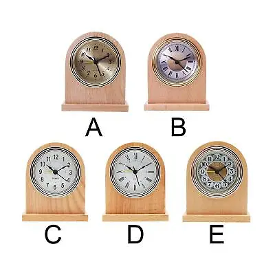 $37.06 • Buy Analog Alarm Clock Portable Solid Wood Table Clock Countertop Alarm Clocks For