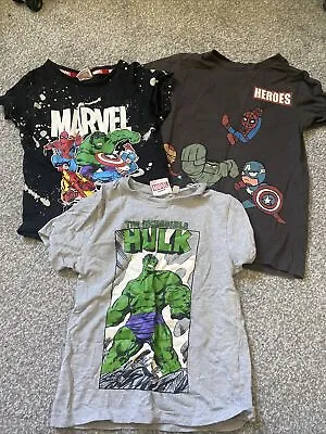 £5 • Buy Boys T-shirts X 3 Marvel Size 4-5 Years 