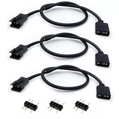 (3-Pack) ARGB Extension Cable 5V 3-pin To JST SM 3Pin Male ARGB Adapter Cabl... • $20.75