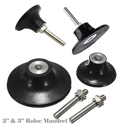 2  And  3  Roll Lock Roloc Type Sanding Polishing Disc Mandrel Arbor Type R 1/4  • $9.95