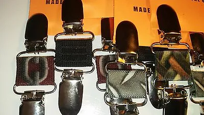 Printed Patterns Clips4bikers...motorcycle Rider Boot Lace Stirrups Pant Clamps • $14.99