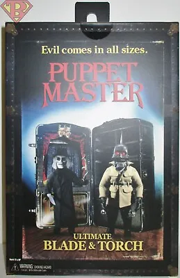 ULTIMATE BLADE & TORCH Puppet Master 4  Inch Action Figure 2-pack Neca 2021 • $34.99