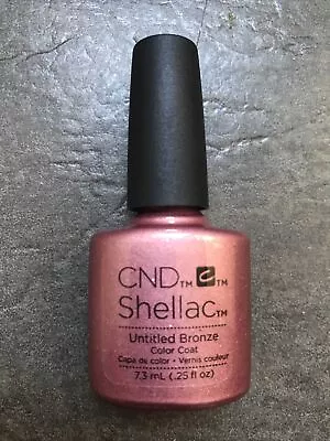 £8.69 • Buy Genuine CND Shellac Gel UV LED Nail Polish, Untitled Bronze Gold Glitter Unboxed