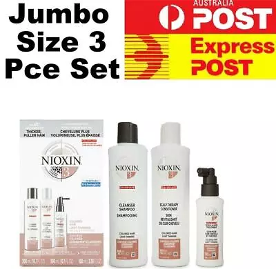 Nioxin System 123456 TRIO Kit -300ml Shampoo & Conditioner 100ml Therapy • $68.95